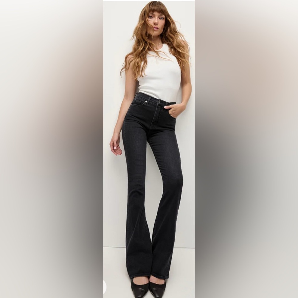 Veronica Beard Beverly Black Flare Jeans